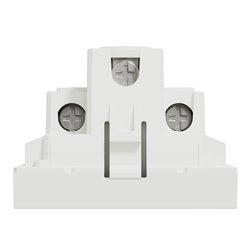 Lot de 10 prises standard britannique 15A 2P+T Unica NU304518 Blanc 2 modules mécanisme seul