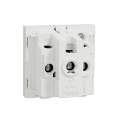 Lot de 10 prises standard britannique 15A 2P+T Unica NU304518 Blanc 2 modules mécanisme seul