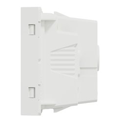 Lot de 10 prises standard britannique 15A 2P+T Unica NU304518 Blanc 2 modules mécanisme seul