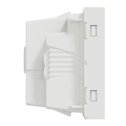 Lot de 10 prises standard britannique 15A 2P+T Unica NU304518 Blanc 2 modules mécanisme seul