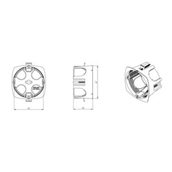 Pack de 300 Boîtes d'appareillage choisons sèches 1 poste Prof 40 mm