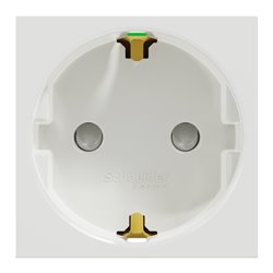 Schneider Electric Unica - Presa Elettrica 2P+T Standard Tedesco - 16A 250V - Bianco - Solo Meccanismo NU305718