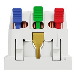Prise 2P+T DE connexion rapide Unica NU305718 Blanc mécanisme seul