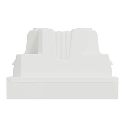 Prise double standard US 15A 2P+T Unica NU306018 Blanc 3 modules mécanisme seul