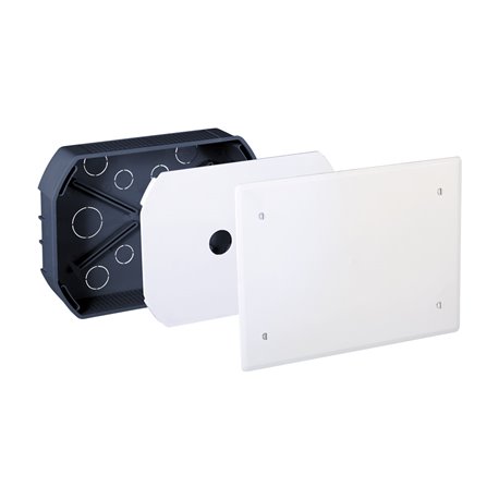 Boîte de dérivation encastrée Pour murs maçonnés 225x165x50 mm