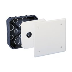 Boîte de dérivation encastrée Pour murs maçonnés 175x175x50 mm