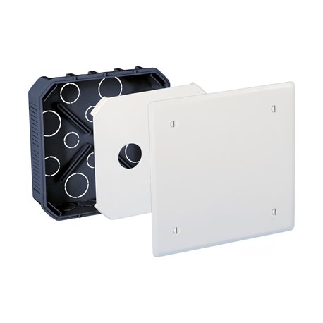 Boîte de dérivation encastrée Pour murs maçonnés 175x175x50 mm