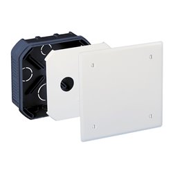 Boîte de dérivation encastrée Pour murs maçonnés 135x135x50 mm
