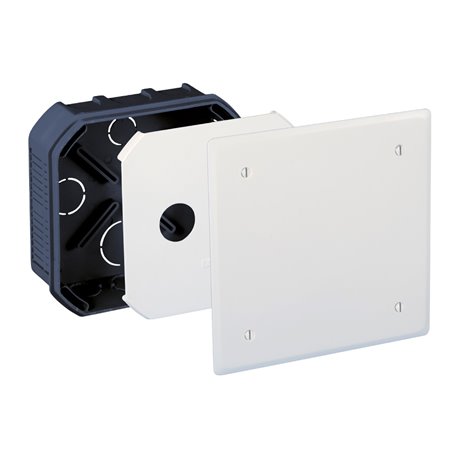 Boîte de dérivation encastrée Pour murs maçonnés 135x135x50 mm