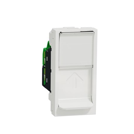 Prise RJ45 simple cat 6 STP Unica NU341618 Blanc 1 module mécanisme seul Prise RJ45 simple cat 6 STP Unica NU341618 Blanc 1 module mécanisme seul