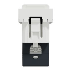 Prise RJ45 simple cat 6 STP Unica NU341618 Blanc 1 module mécanisme seul