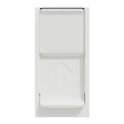 Prise RJ45 simple cat 6 STP Unica NU341618 Blanc 1 module mécanisme seul