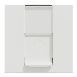Prise RJ45 simple cat 6 FTP Unica NU341918 Blanc 2 modules mécanisme seul