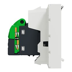 Prise RJ45 simple cat 6 FTP Unica NU341918 Blanc 2 modules mécanisme seul