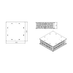 Boîte de comble Standard 300x300x96 mm