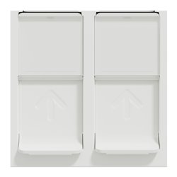 Prise RJ45 double cat 6 STP Unica NU342618 Blanc 2 modules mécanisme seul