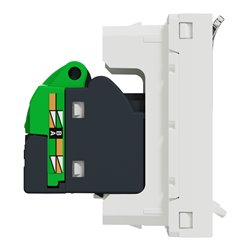 Prise RJ45 double cat 6 STP Unica NU342618 Blanc 2 modules mécanisme seul