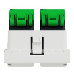 Prise RJ45 double cat 6 STP Unica NU342618 Blanc 2 modules mécanisme seul