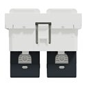 Prise RJ45 double cat 6 STP Unica NU342618 Blanc 2 modules mécanisme seul