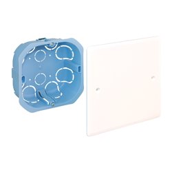 Lot de 5 boîtes de dérivation encastrées Pour cloisons sèches 100x100x40 mm