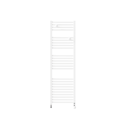 Sèche serviette eau chaude Riva 4 Étroit, 500 Watts Blanc Brillant Raccordement sur collecteur