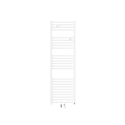 Sèche serviette eau chaude Riva 4 Étroit, 500 Watts Blanc Brillant Raccordement centré