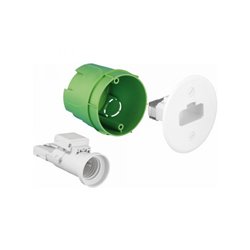 Lot de 5 Boîtes d'applique DCL Ø54 mm douille DCL E27