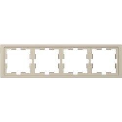 Cadre de finition D-Life MTN4040-6533 blanc sable 4 postes