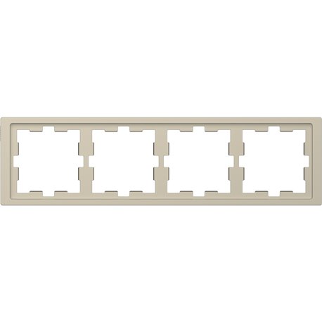 Cadre de finition D-Life MTN4040-6533 blanc sable 4 postes Cadre de finition D-Life MTN4040-6533 blanc sable 4 postes