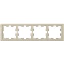 Cadre de finition D-Life MTN4040-6533 blanc sable 4 postes
