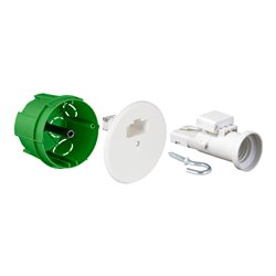 Lot de 5 points de centre DCL Ø65 mm douille DCL E27