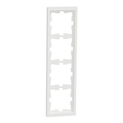 Cadre de finition D-Life MTN4040-6537 blanc nordic mat 4 postes
