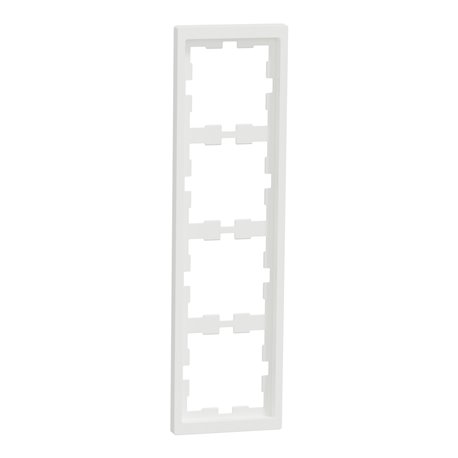Cadre de finition D-Life MTN4040-6537 blanc nordic mat 4 postes