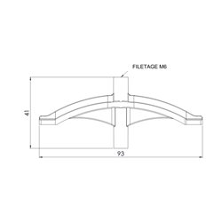 Lot de 5 Accessoires de fixation luminaire Plastique + piton