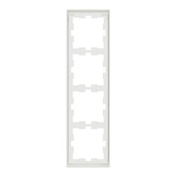 Cadre de finition D-Life MTN4040-6537 blanc nordic mat 4 postes