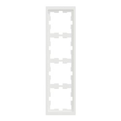 Cadre de finition D-Life MTN4040-6537 blanc nordic mat 4 postes