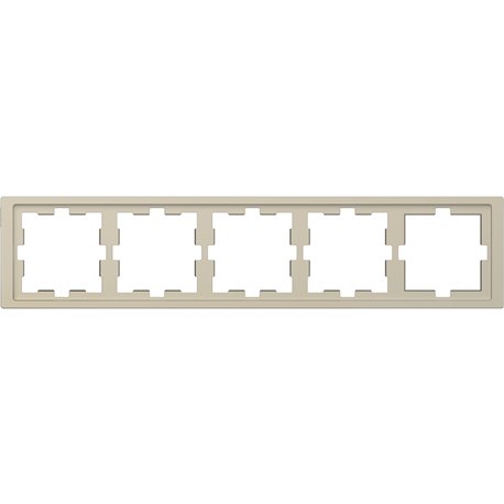 Cadre de finition D-Life MTN4050-6533 blanc sable 5 postes Cadre de finition D-Life MTN4050-6533 blanc sable 5 postes