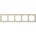 Cadre de finition D-Life MTN4050-6533 blanc sable 5 postes