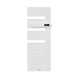 Sèche serviette électrique Allure 3 Classique 750+1000 Watts, Mât à droite Blanc Brillant Intégral