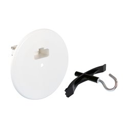 Lot de 5 Kits couvercle + piton Tangentielle + Accessoires de fixation luminaire 60 mm