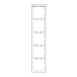 Cadre de finition D-Life MTN4050-6535 blanc lotus 5 postes