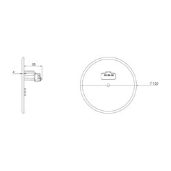 Lot de 10 Couvercles DCL pour point de centre Ø120 mm