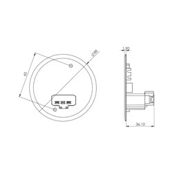 Lot de 10 Couvercles DCL pour boite d'applique Ø86 mm