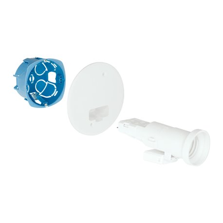Lot de 5 boites d'applique Ø67/68 mm avec douille DCL prof 40 mm Lot de 5 boites d'applique Ø67/68 mm avec douille DCL prof 40 mm