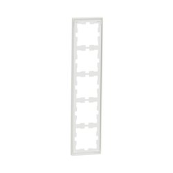 Cadre de finition D-Life MTN4050-6537 blanc nordic mat 5 postes