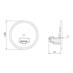 Lot de 10 Couvercles DCL pour point de centre Ø86 mm