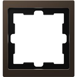 Cadre de finition métal D-Life MTN4010-6552 mocca 1 poste
