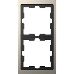 Cadre de finition métal D-Life MTN4020-6550 nickel 2 postes