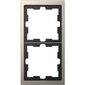 Cadre de finition métal D-Life MTN4020-6550 nickel 2 postes