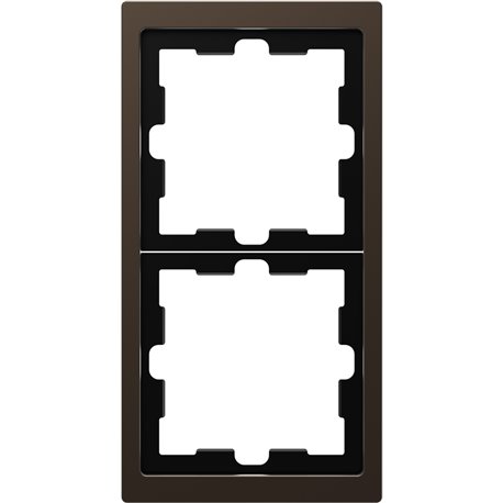 Cadre de finition métal D-Life MTN4020-6552 mocca 2 postes